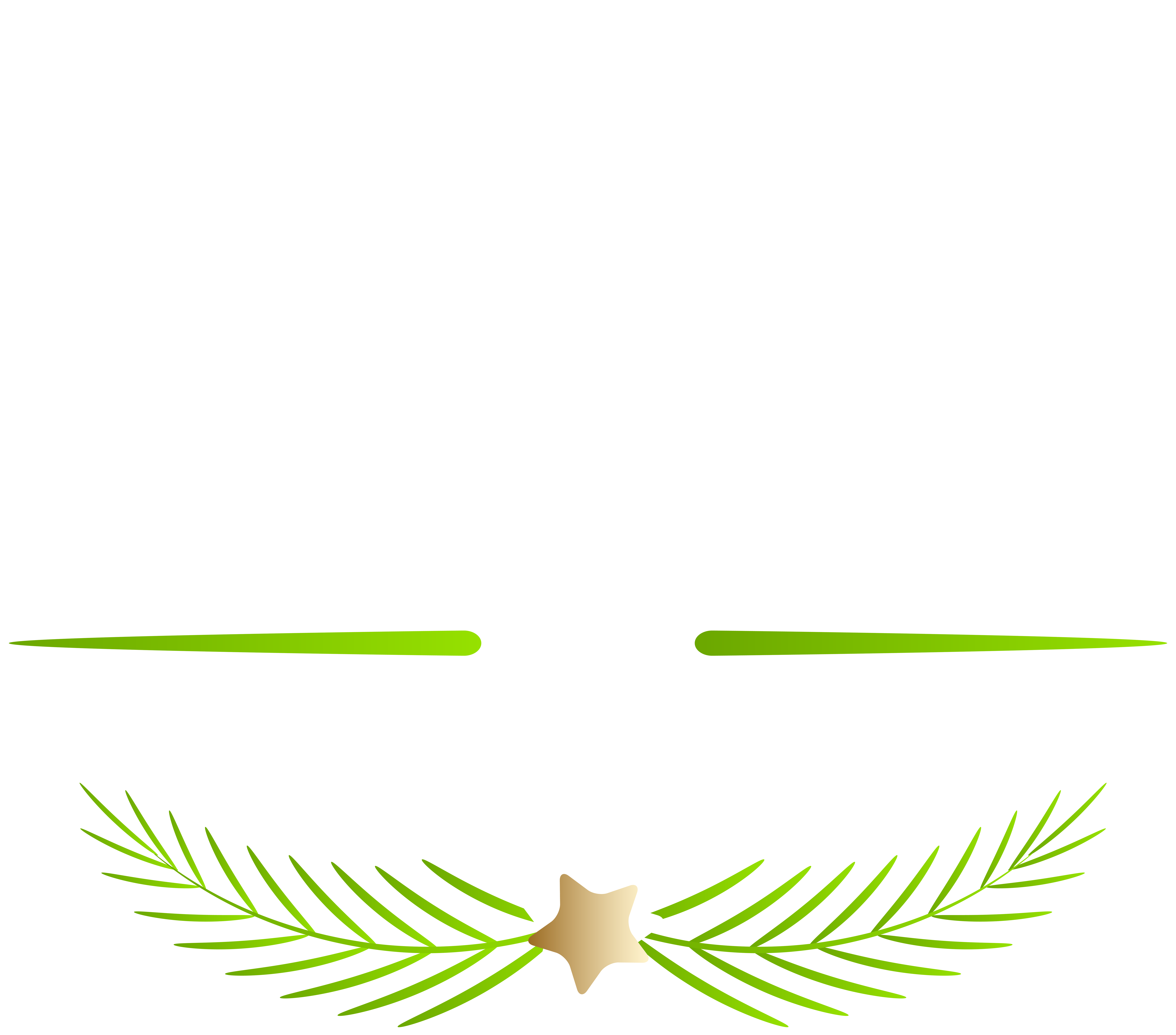 Deco Leaf Text Illustration Green Graphics Easter Clipart