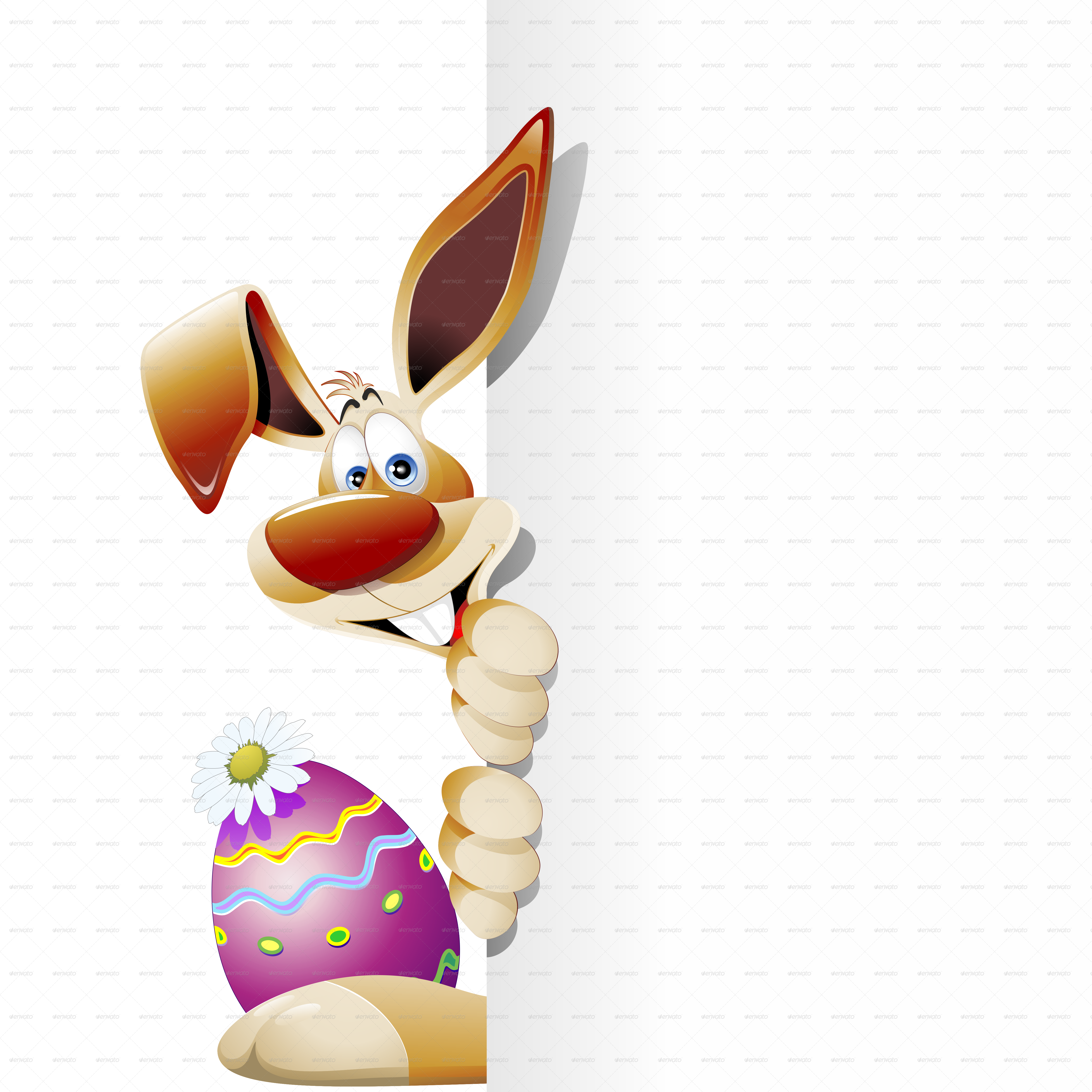 Egg Easter Bunny Rabbit Cartoon Free Transparent Image HD Clipart