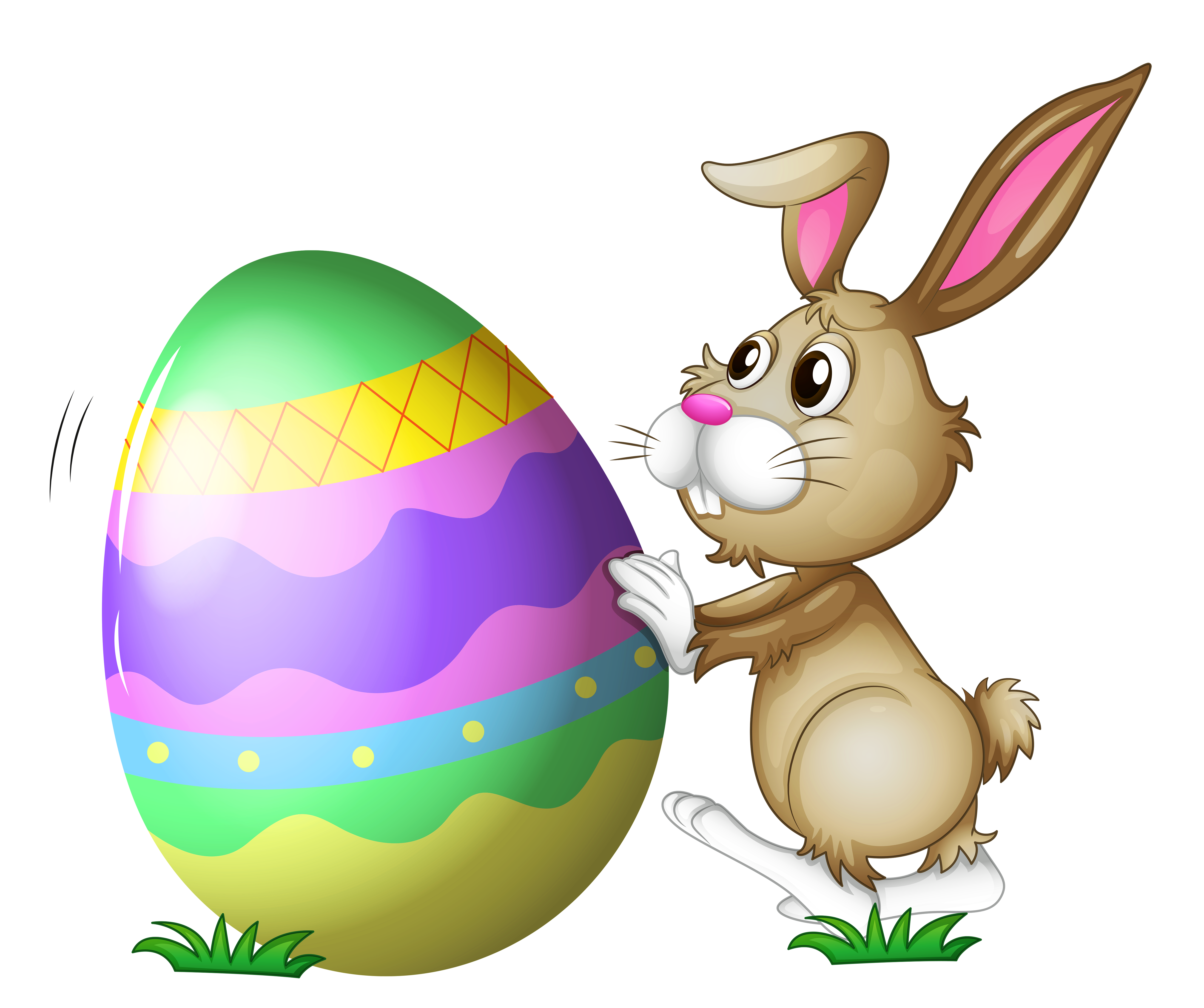 With Easter Bunny Egg Transparent PNG Free Photo Clipart