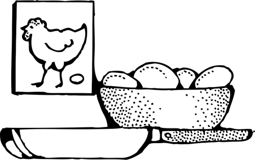 Pot Of Eggs Ready Too Be Fried Clipart