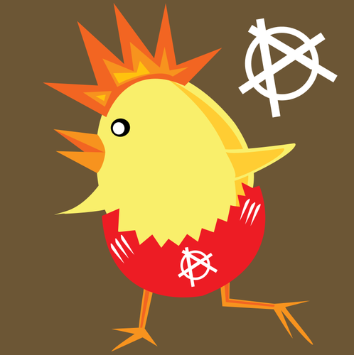 Punk Chicken Clipart