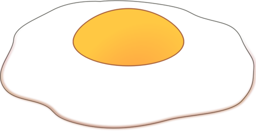 Sunny Side Up Baked Egg Clipart