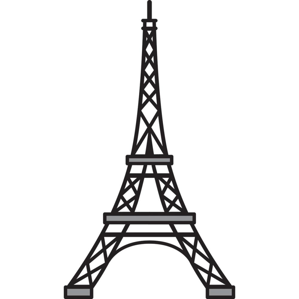Eiffel Tower Stencil Dromgfk Top Png Images Clipart