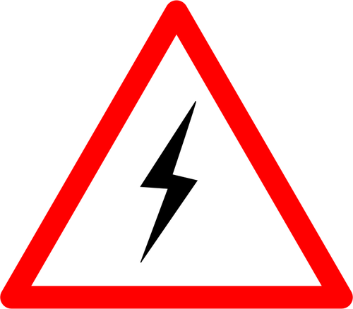 Of Electricity Danger Sign Label Clipart