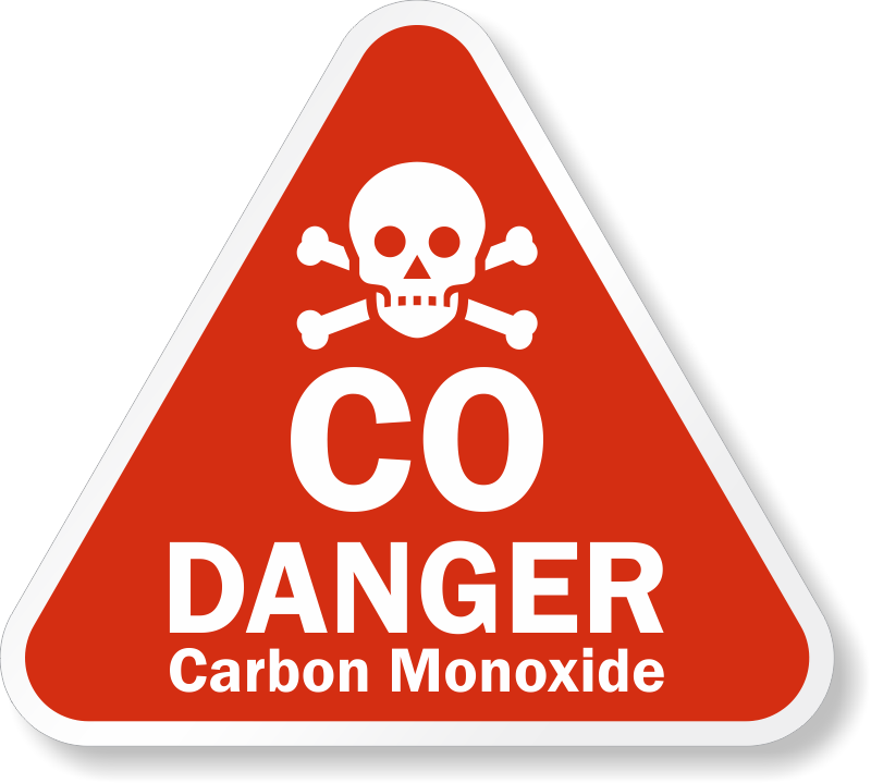 Monoxide Poisoning High Voltage Signage Carbon Clipart