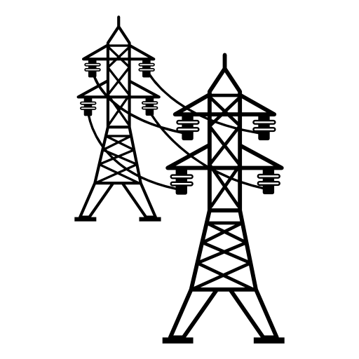 Electric Power Transmission High Electricity Overhead Voltage Clipart