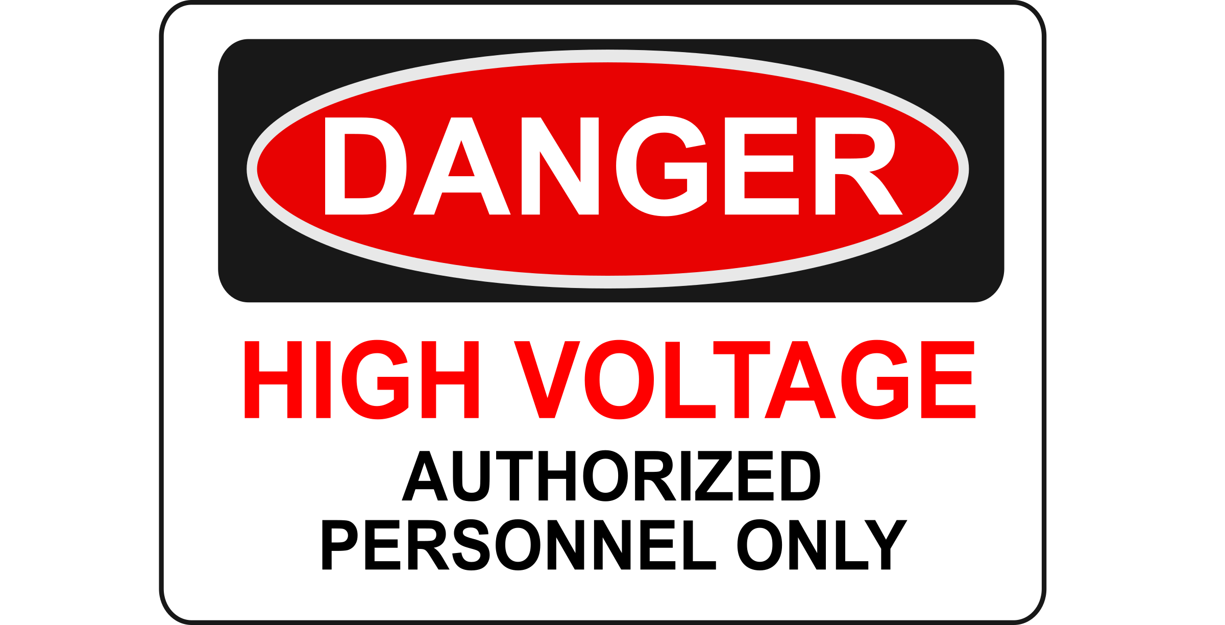 High Warning Voltage Hazard Sign Free Download PNG HD Clipart