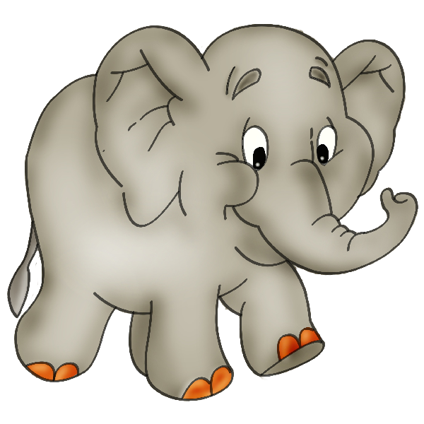 Emma The Elephant Drinking Coffee and A Cooking Show Studio Background –  Clipart Cartoons By VectorToons