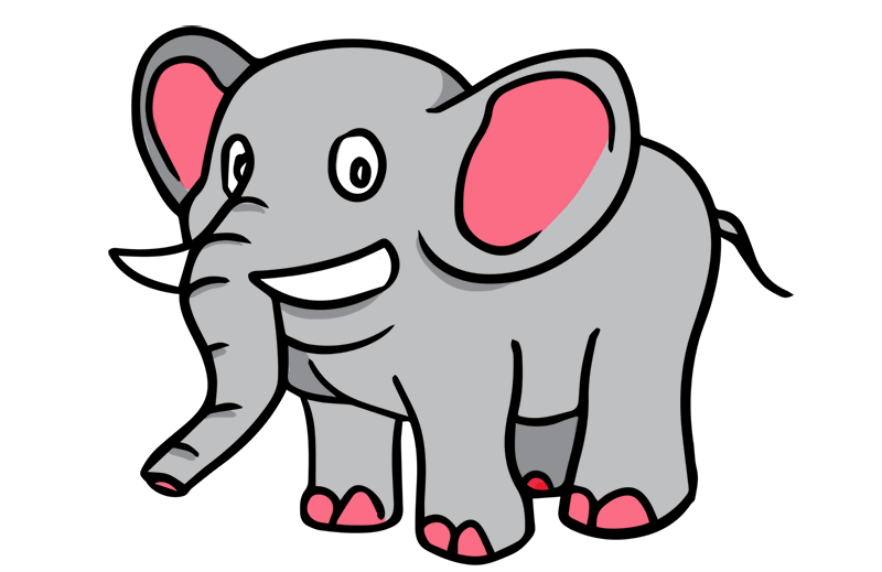 Elephant Black And White Png Image Clipart