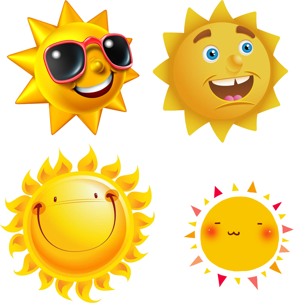 Burning Sun Illustration Royalty-Free The Cartoon Stock Clipart