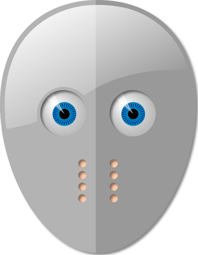 Fencing Mask With Eyes Clipart