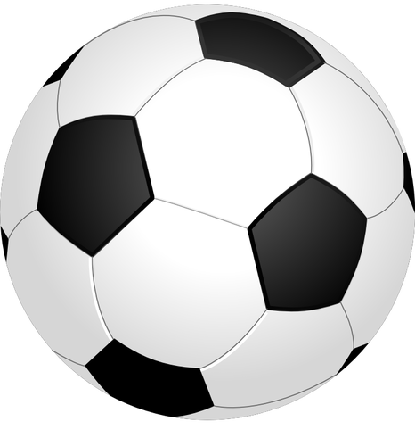 Of Shiny Soccer Ball Clipart