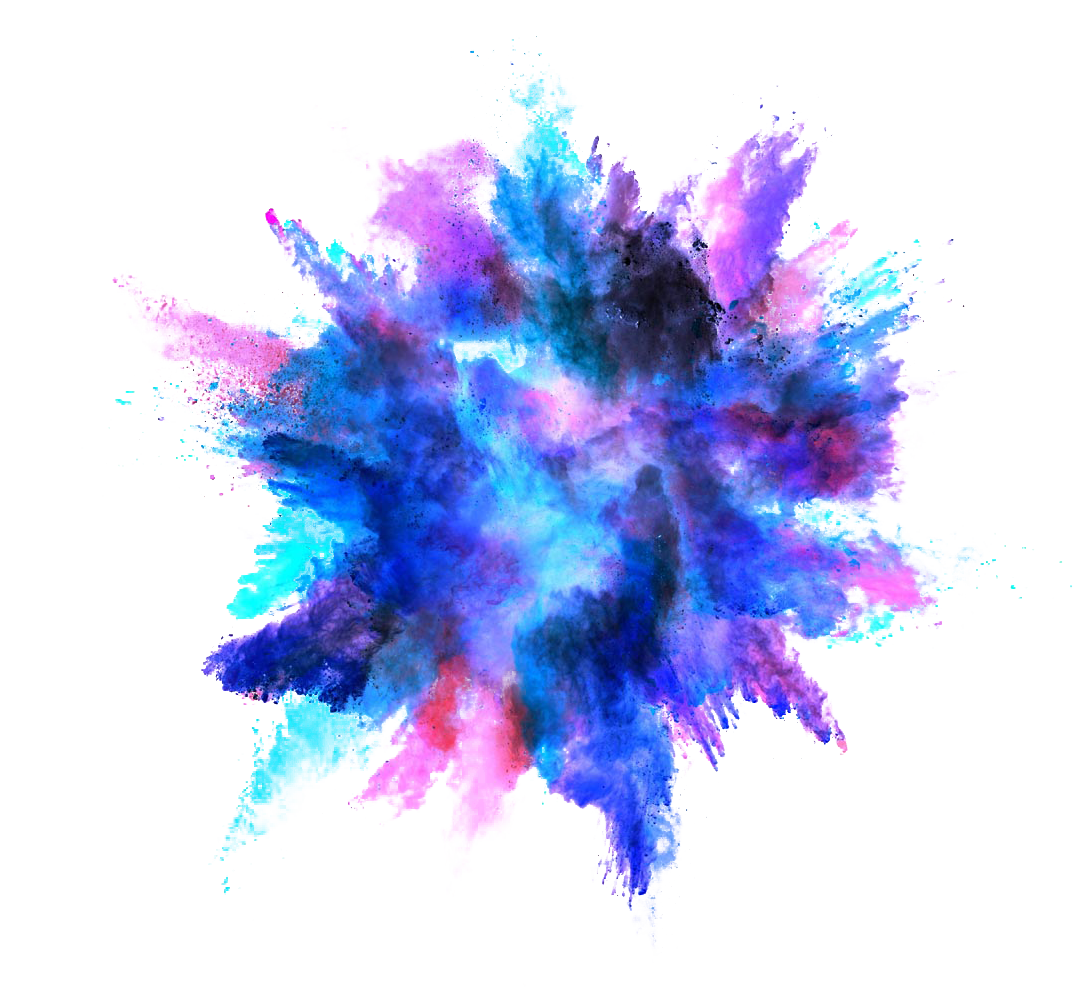 Explosion Color Effect Splash Powder Dust Clipart