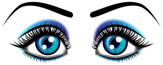 Free Colored Eyeball 2 Pages Of Clipart