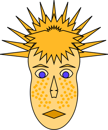 Kid With Freckles Clipart