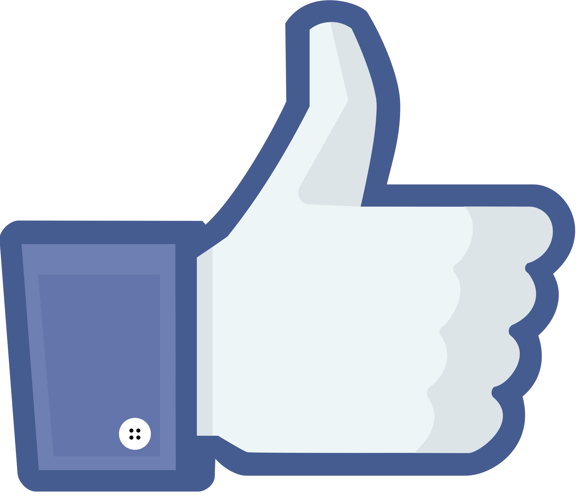 Like Media Button Brand Facebook Social Page Clipart