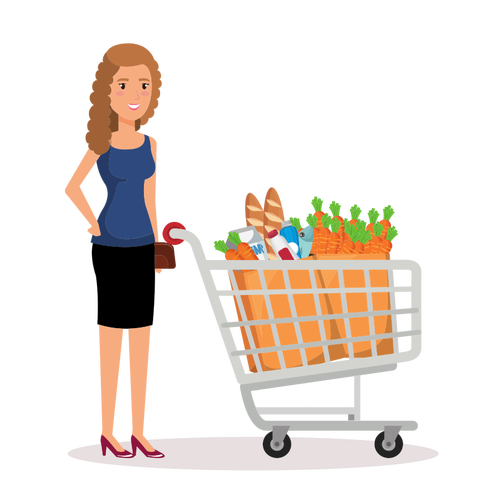 Shopping Lady Clipart