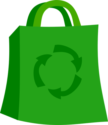 Green Shopping Bag Clipart