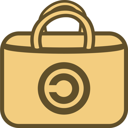 Simple Shopping Bag Logo Clipart