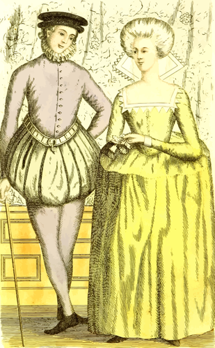16Th Century Fashion Image Clipart