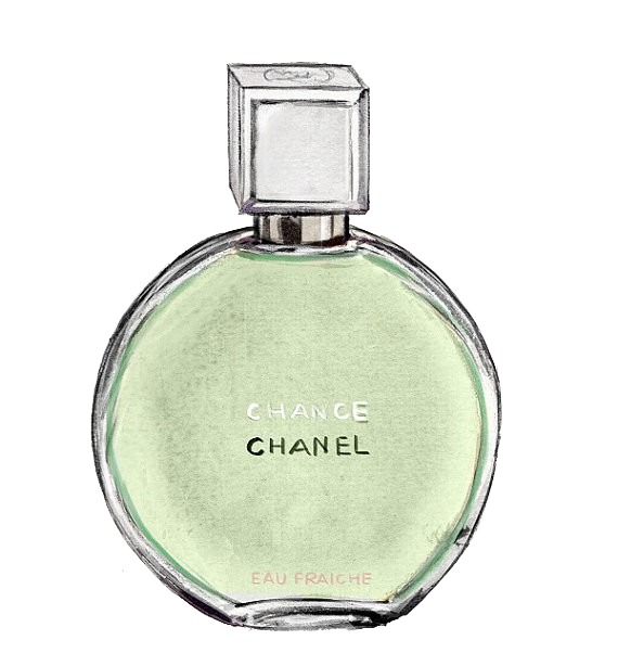 No. Painted Texture Perfume Bottle Coco Chanel Clipart