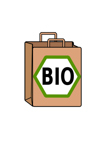 Biodegradable Shopping Bag . Clipart