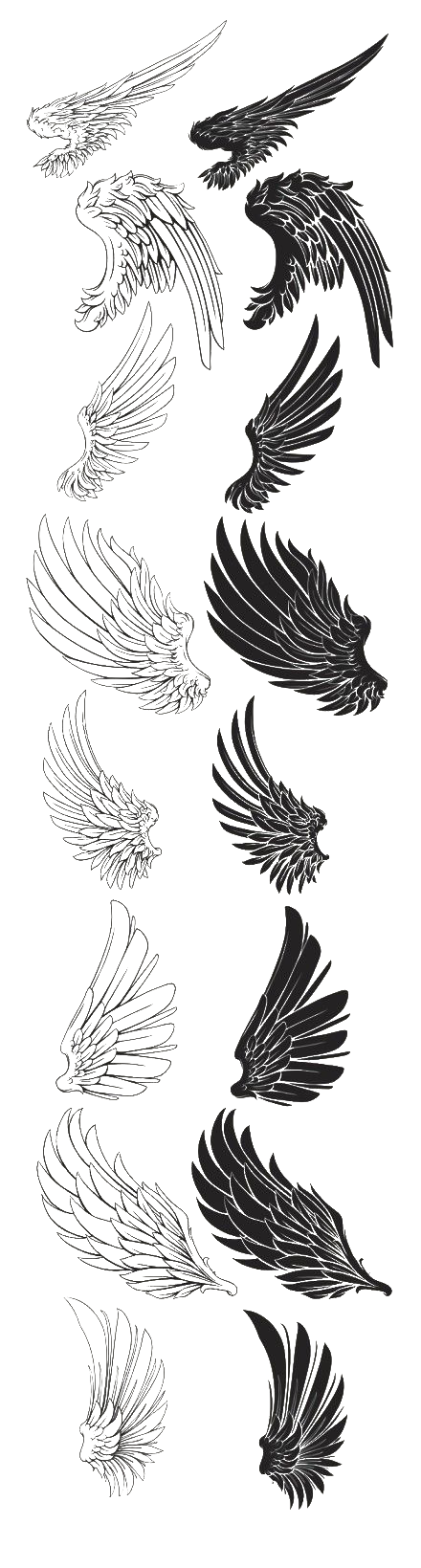 Eagle Feather Drawing Wings Brush Free Transparent Image HQ Clipart