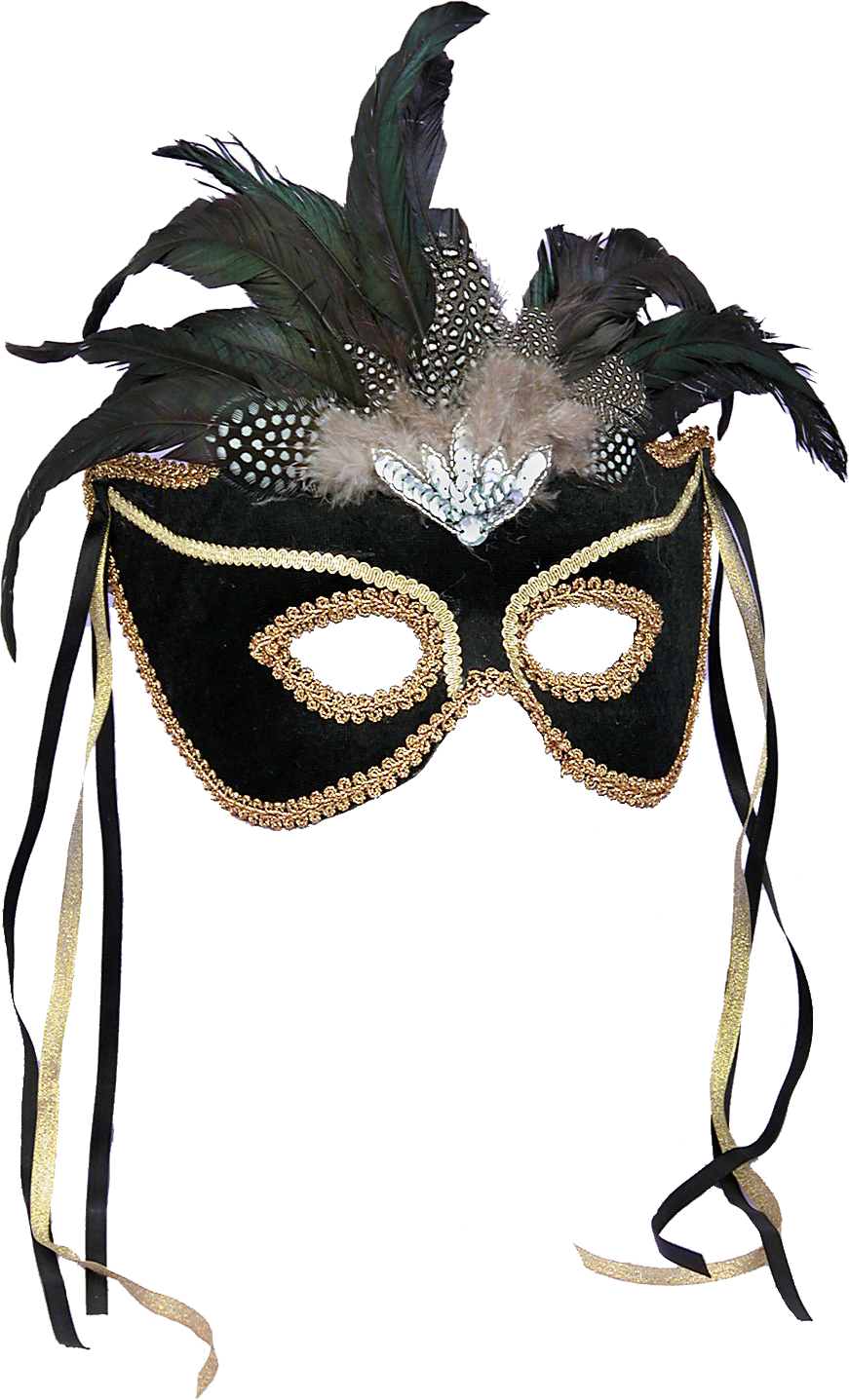 Phantom Ball Masquerade Mask Halloween Costume Feather Clipart
