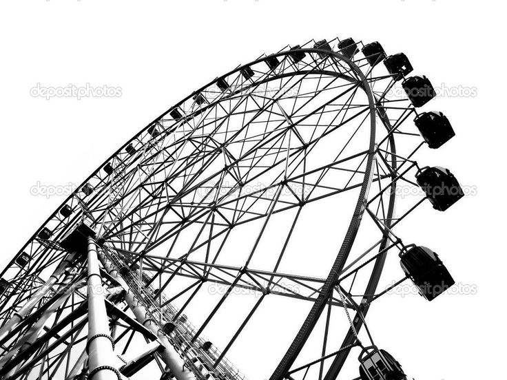 Ferris Wheel Outline Of A Large Ferris Clipart