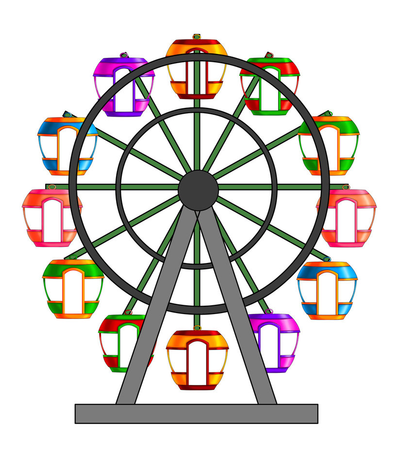 Ferris Wheel By Kalakaan On Deviantart Kid Clipart