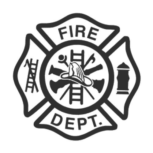 Fire Sticker Firefighter Cross Maltese Axe Department Clipart