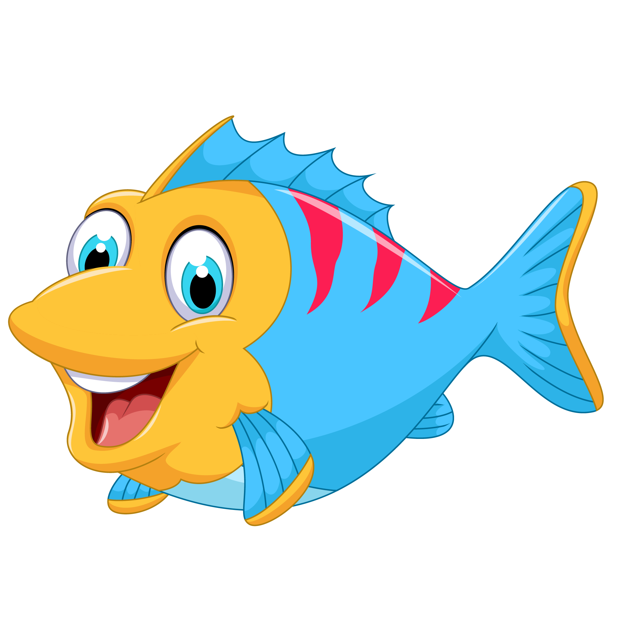 Download Cute Fish Vector Marine Cartoon PNG Download Free ...