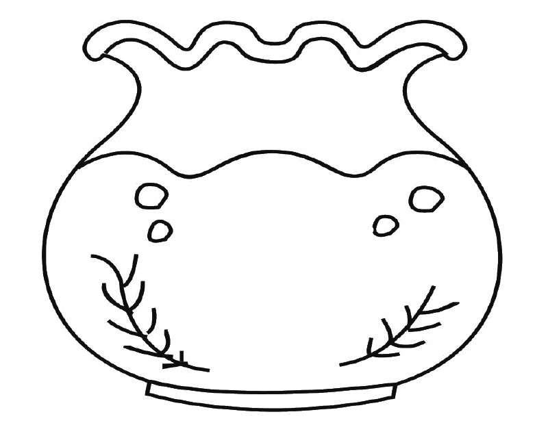 Fish Bowl Blank Fishbowl Colorine Net Image Clipart