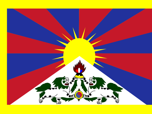 Flag Of Tibet Clipart