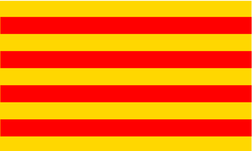 Roussillon Region Flag Clipart