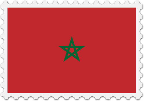 Morocco Flag Stamp Clipart