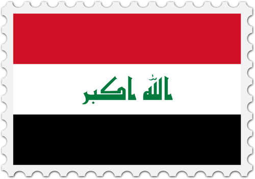 Iraq Flag Stamp Clipart