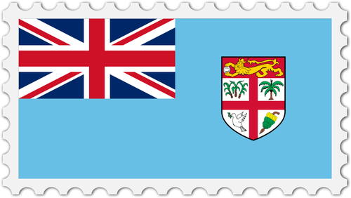 Fiji Flag Stamp Clipart