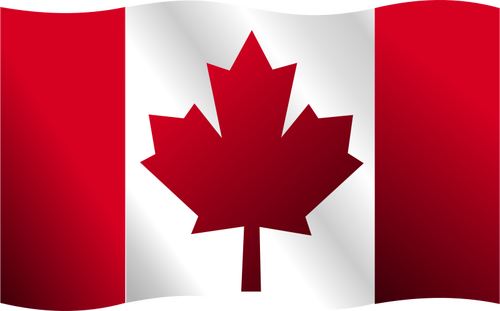 Canadian Waving Flag Clipart