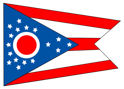 Flag Of The State Of Ohio Clipart