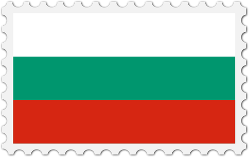 Bulgaria Flag Stamp Clipart