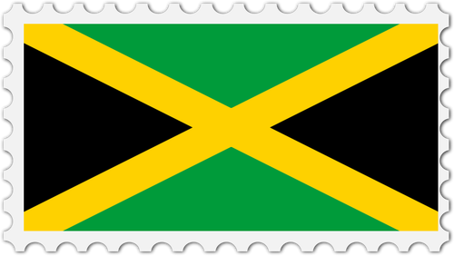 Jamaica Flag Stamp Clipart
