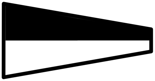 Black And White Signal Flag Illustration Clipart