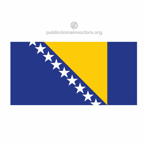 Flag Of Bosnia And Herzegovina Clipart