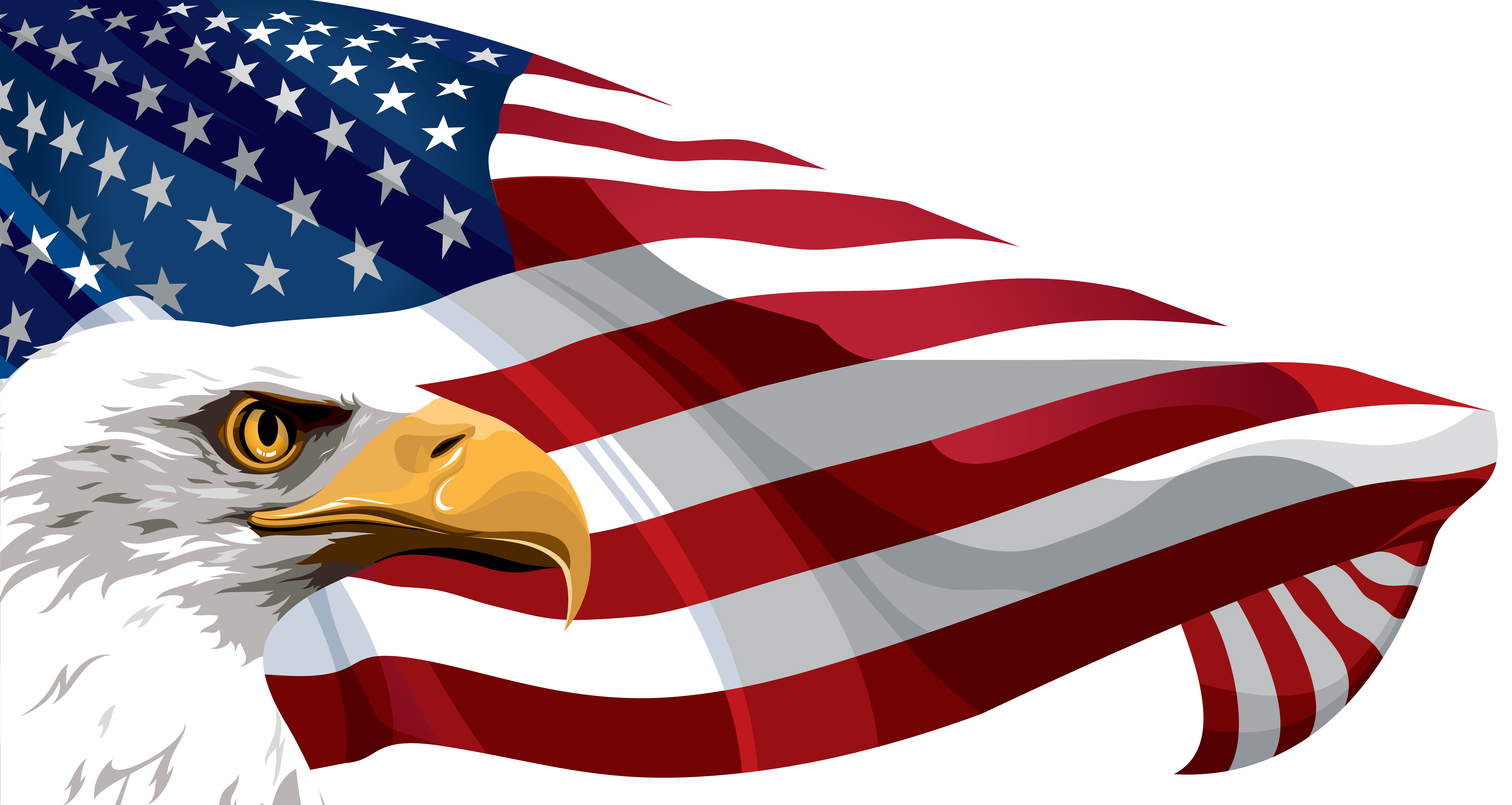 Download And Eagle United Of American States Flag Clipart PNG Free