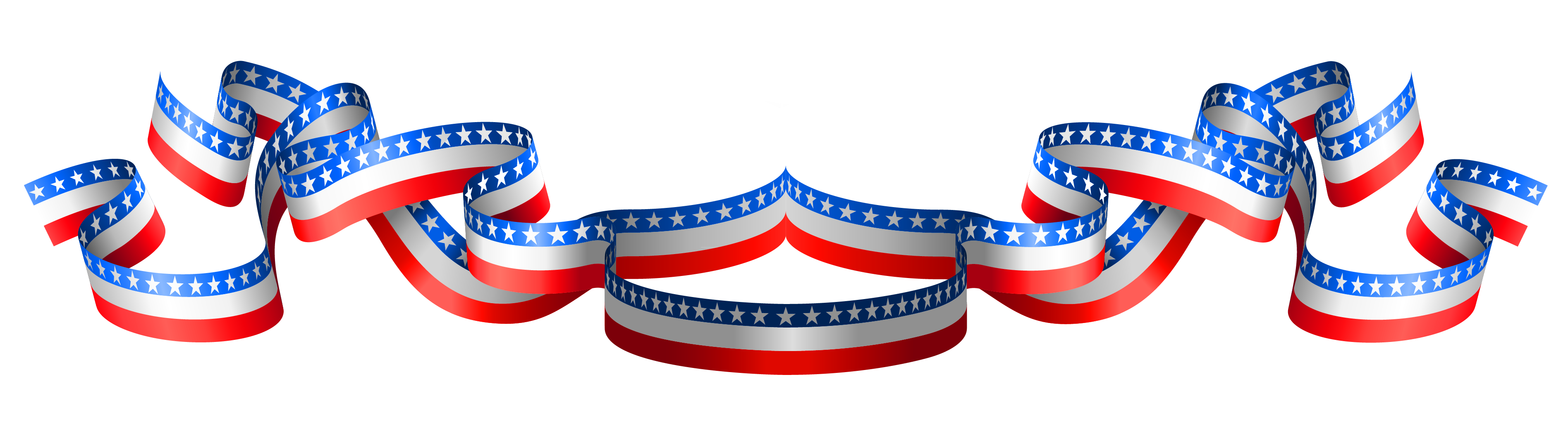 Decoration United Usa Of States Band Flag Clipart