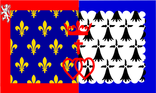 Pays De La Loire Region Flag Clipart