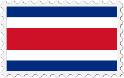 Costa Rican Flag Clipart