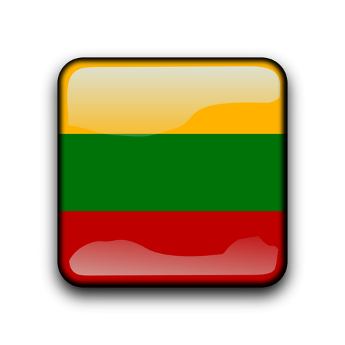 Lithuania Flag Button Clipart