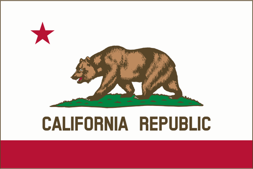 California Republic Flag Clipart